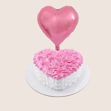 Heart Cake & Love Balloon